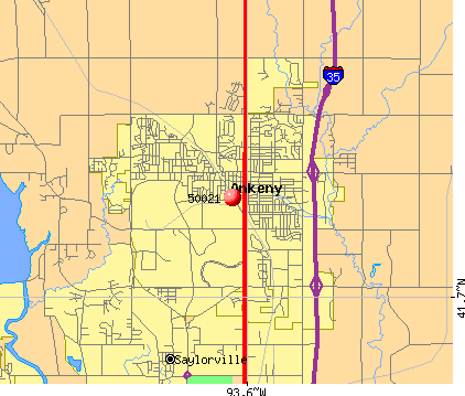 Ankeny, IA (50021) map