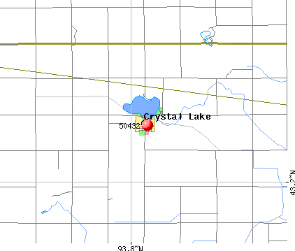 Crystal Lake, IA (50432) map