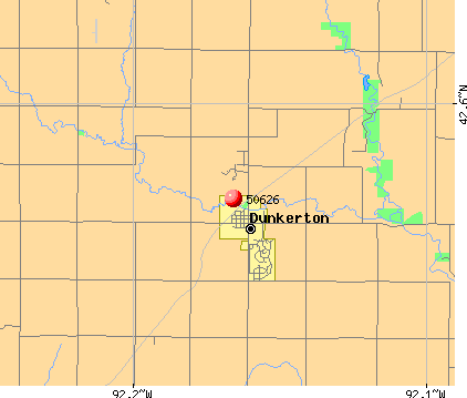 Dunkerton, IA (50626) map