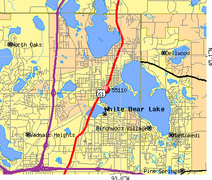 Birchwood Village, MN (55110) map