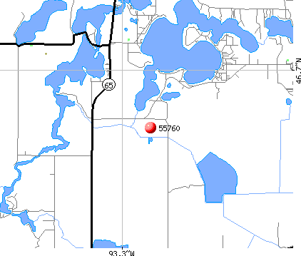 McGregor, MN (55760) map