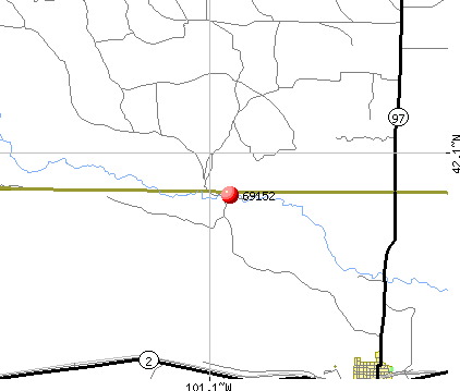 Mullen, NE (69152) map