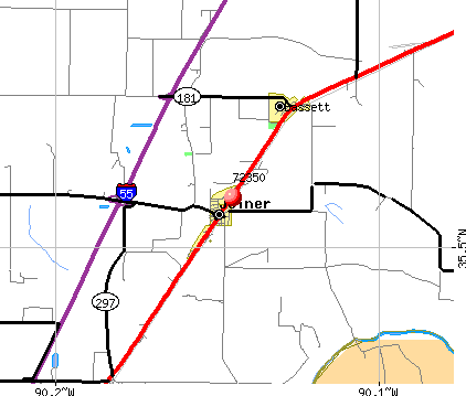 Joiner, AR (72350) map